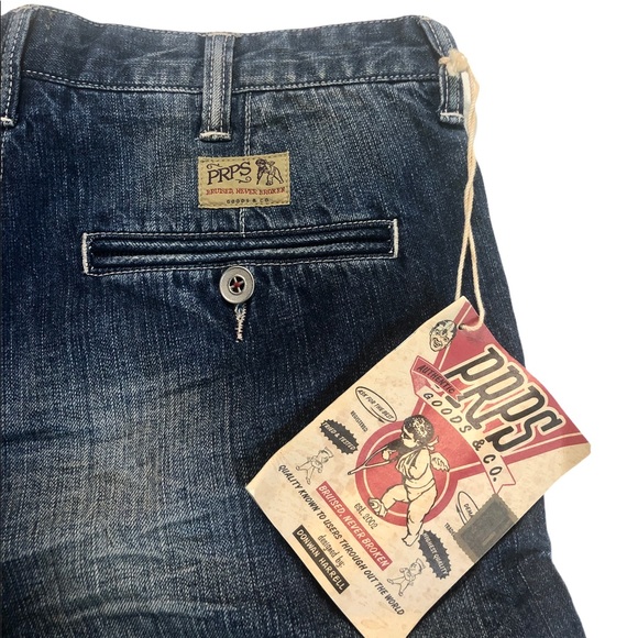 NWT PRPS Distressed Denim Jean Shorts Size 32 - Picture 5 of 9